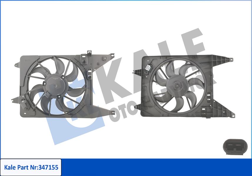 KALE OTO RADYATÖR 347155 Soğutma Sistemi Fan - DACIA LOGAN Pick-up (US_) uyumlu