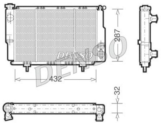 DENSO DRM23060 Soğutma Sistemi Su Soğutucu & Parçaları - RENAULT 4 (112_) uyumlu