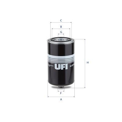 UFI 24.277.00 Yakıt Sistemi Yakıt Filtresi - DAF LF 55 uyumlu