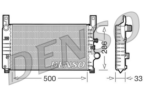 DENSO DRM10034 Soğutma Sistemi Su Soğutucu & Parçaları - FORD FIESTA III (GFJ) uyumlu