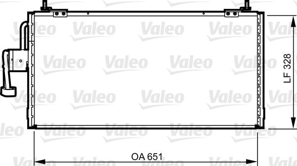 VALEO 814260 İklimlendirme Sistemi Klima Radyatörü - MITSUBISHI GALANT VIII (EA_) uyumlu