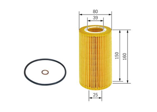 BOSCH 1 457 429 141 Motor Yağ Filtresi - BMW 5 (E34) uyumlu