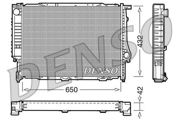 DENSO DRM05055 Soğutma Sistemi Su Soğutucu & Parçaları - BMW 5 (E34) uyumlu