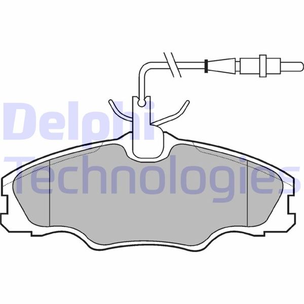 DELPHI LP985 Fren Sistemleri Fren Balatası - PEUGEOT 406 (8B) uyumlu