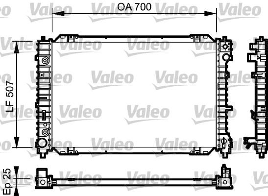 VALEO 734468 Soğutma Sistemi Su Soğutucu & Parçaları - MAZDA TRIBUTE (EP) uyumlu