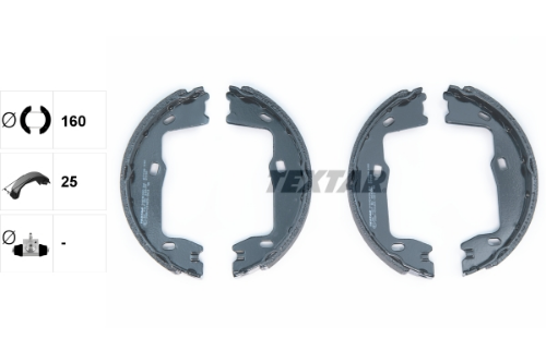 TEXTAR 91018400 Fren Sistemleri El Fren Kolu - OPEL KADETT E Hatchback (T85) uyumlu