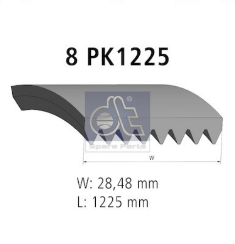 DT Spare Parts 5.41410 Motor Kayış - MAZDA 6 Hatchback (GG) uyumlu