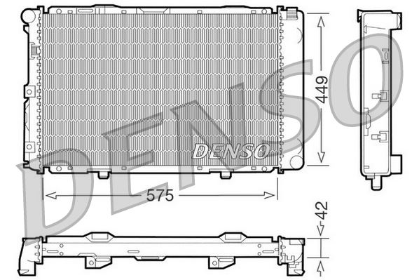 DENSO DRM17065 Soğutma Sistemi Su Soğutucu & Parçaları - MERCEDES-BENZ 190 (W201) uyumlu