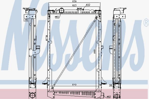 NISSENS 61442A Soğutma Sistemi Su Soğutucu & Parçaları - AUDI 100 C4 Sedan (4A2) uyumlu