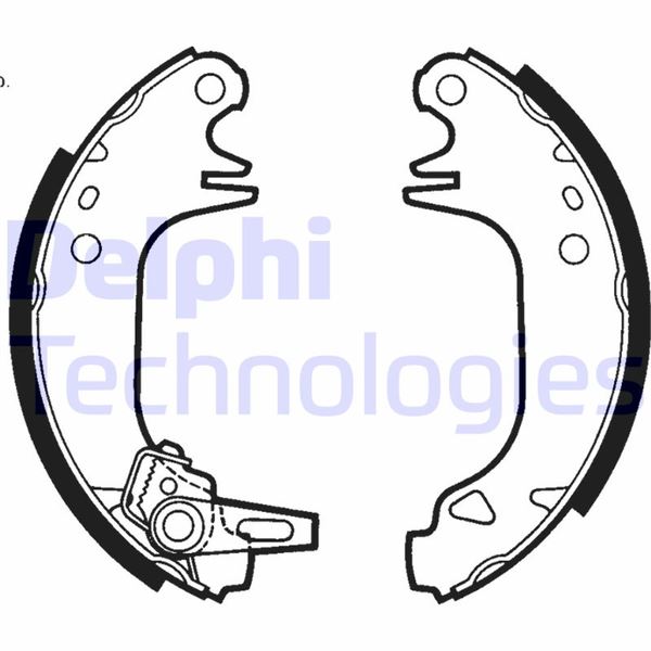 DELPHI LS1423 Fren Sistemleri Fren Pabucu - CITROËN AX (ZA-_) uyumlu