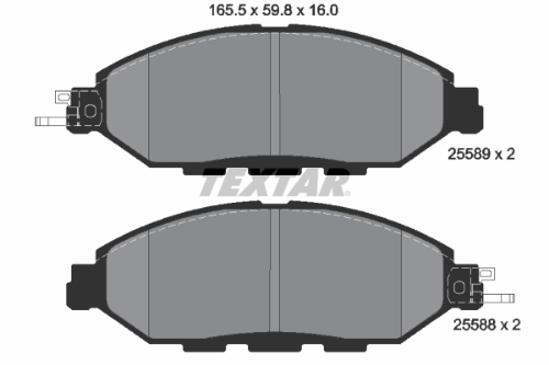 TEXTAR 2558903 Fren Sistemleri Fren Balatası - NISSAN PATHFINDER IV (R52) uyumlu
