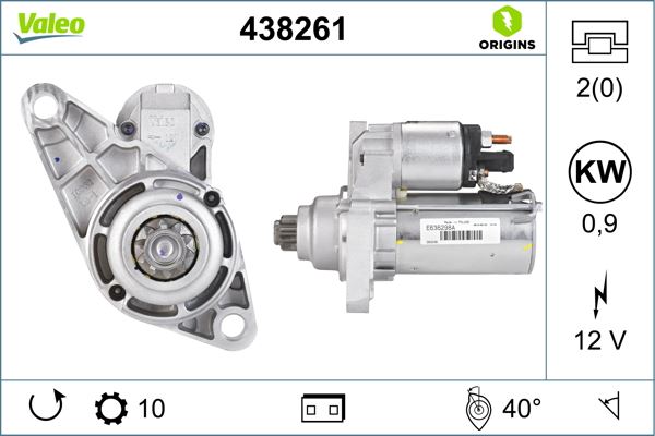 VALEO 438261 Elektrik Sistemi Marş Motoru - SEAT IBIZA II (6K1) uyumlu