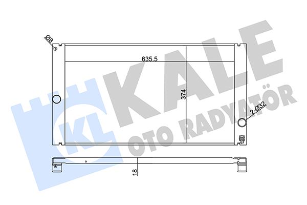 KALE OTO RADYATÖR 352800 Soğutma Sistemi Su Soğutucu & Parçaları - VOLVO C30 (533) uyumlu
