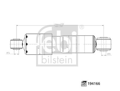 FEBI BILSTEIN 194166 Süspansiyon Sistemi Amortisör - FIAT DOBLO Kasa/büyük limuzin (223_) uyumlu