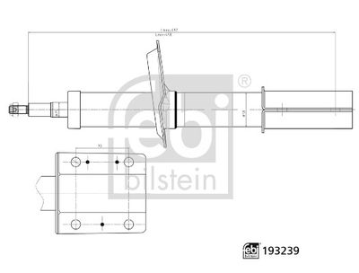 FEBI BILSTEIN 193239 Süspansiyon Sistemi Amortisör - PEUGEOT BOXER Minibüs/Otobüs (230P) uyumlu