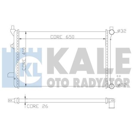 Su Radyatörü - KALE OTO RADYATÖR - 0900173PS Ürün Görseli