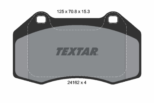 TEXTAR 2416201 Fren Sistemleri Fren Balatası - RENAULT MEGANE II (BM0/1_, CM0/1_) uyumlu