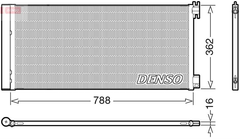 DENSO DCN23042 İklimlendirme Sistemi Klima Radyatörü - RENAULT TRAFIC III Panelvan/Van (FG_) uyumlu