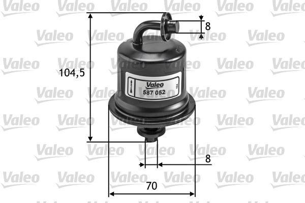 VALEO 587052 Yakıt Sistemi Yakıt Filtresi - SUZUKI ALTO IV (EF, SH410_) uyumlu