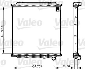 VALEO 733526 Soğutma Sistemi Su Soğutucu & Parçaları - VOLVO FE uyumlu