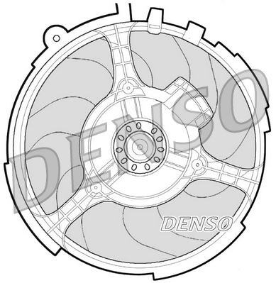 DENSO DER09060 Soğutma Sistemi Fan - FIAT STILO (192_) uyumlu