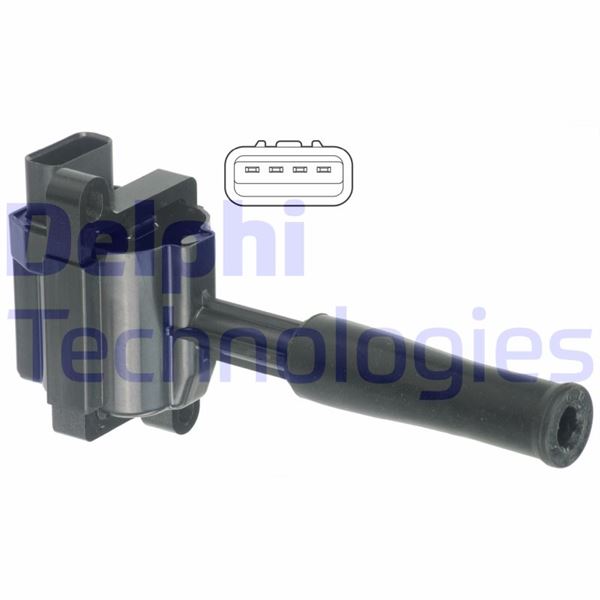 DELPHI GN10470-12B1 Ateşleme Sistemi Ateşleme Bobini - JAGUAR XK 8 Coupe (X100) uyumlu