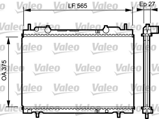 VALEO 731973 Soğutma Sistemi Su Soğutucu & Parçaları - FIAT BRAVA (182_) uyumlu