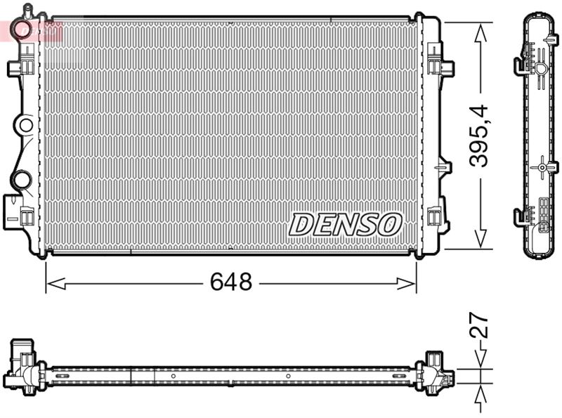 DENSO DRM32051 Soğutma Sistemi Su Soğutucu & Parçaları - AUDI A1 (8X1, 8XK) uyumlu