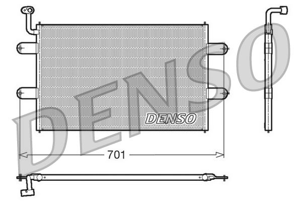DENSO DCN27003 İklimlendirme Sistemi Klima Radyatörü - SEAT IBIZA II (6K1) uyumlu