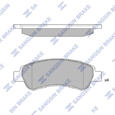 Fren Balatası - SANGSIN - SP1727 Ürün Görseli