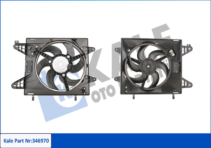 KALE OTO RADYATÖR 346970 Soğutma Sistemi Fan - FIAT BRAVA (182_) uyumlu