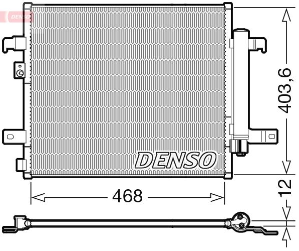 DENSO DCN09124 İklimlendirme Sistemi Klima Radyatörü - FIAT 124 Spider (348_) uyumlu