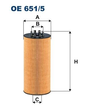 FILTRON OE 651/5 Motor Yağ Filtresi - SETRA Series 400 uyumlu