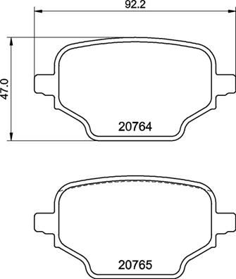BREMBO P 59 098 Fren Sistemleri Fren Balatası - PEUGEOT RIFTER uyumlu