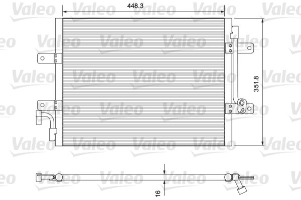 VALEO 814384 İklimlendirme Sistemi Klima Radyatörü - FIAT STRADA Pick-up (178_, 278_) uyumlu