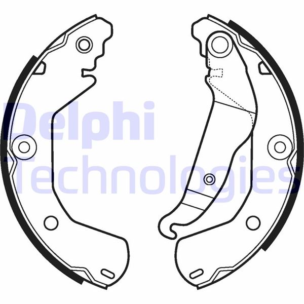 DELPHI LS2112 Fren Sistemleri Fren Pabucu - CHEVROLET AVEO Hatchback (T300) uyumlu