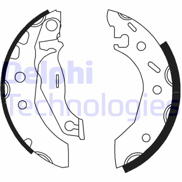 DELPHI LS1728 Fren Sistemleri Fren Pabucu - FORD FIESTA III (GFJ) uyumlu