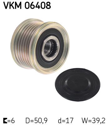 SKF VKM 06408 Elektrik Sistemi Alternatör - MAZDA 3 (BM, BN) uyumlu