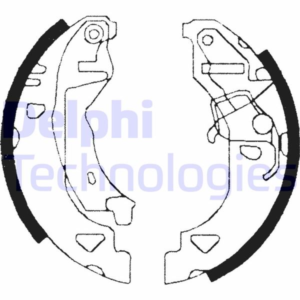 DELPHI LS1682 Fren Sistemleri Fren Pabucu - LANCIA DELTA II (836_) uyumlu