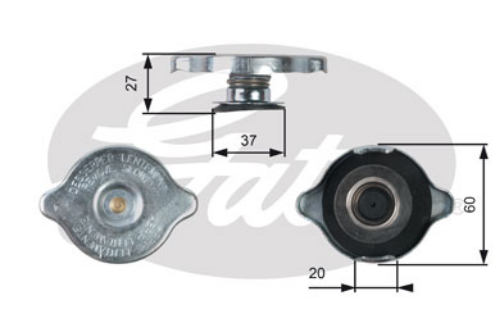 GATES RC217 Soğutma Sistemi İmbusat Deposu - MERCEDES-BENZ 190 (W201) uyumlu