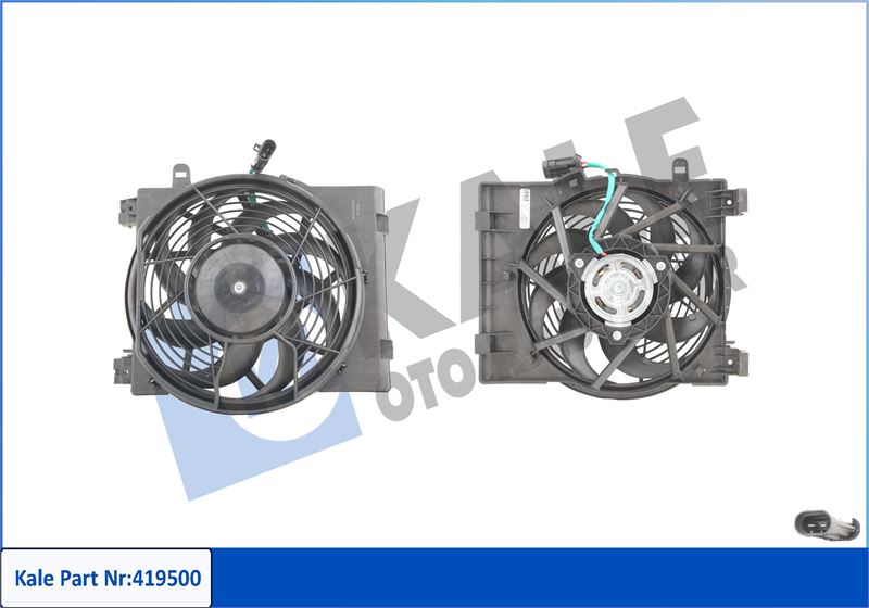 KALE OTO RADYATÖR 419500 Soğutma Sistemi Fan - OPEL CORSA C (X01) uyumlu