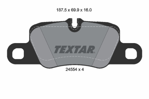 TEXTAR 2455402 Fren Sistemleri Fren Balatası - PORSCHE PANAMERA (970) uyumlu