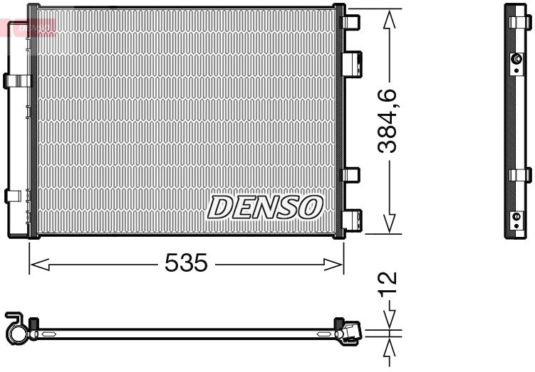 DENSO DCN41020 İklimlendirme Sistemi Klima Radyatörü - KIA RIO III (UB) uyumlu