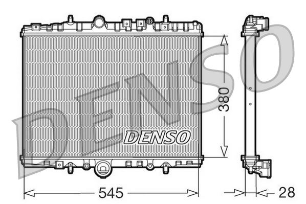 DENSO DRM07056 Soğutma Sistemi Su Soğutucu & Parçaları - PEUGEOT 406 Break (8E/F) uyumlu