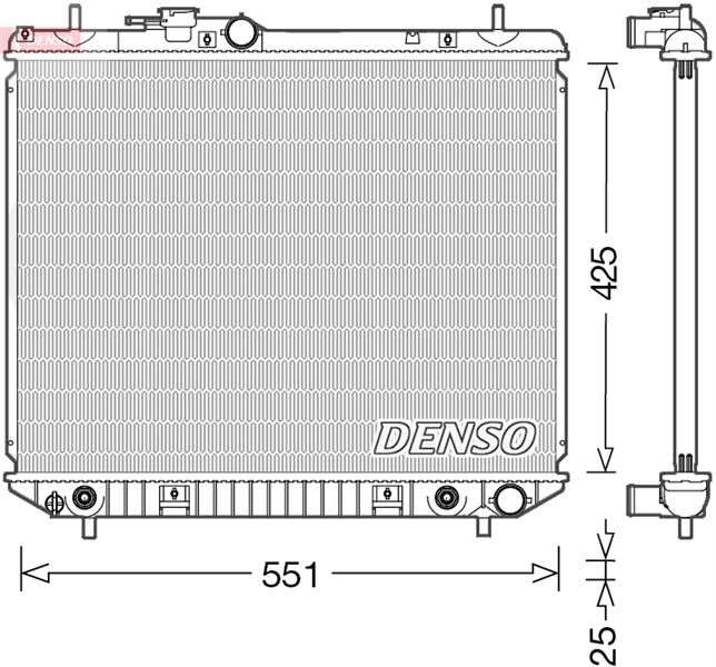 DENSO DRM35005 Soğutma Sistemi Su Soğutucu & Parçaları - DAIHATSU TERIOS (J1_) uyumlu