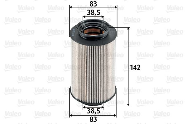 VALEO 587909 Yakıt Sistemi Yakıt Filtresi - VW CADDY III Kasa/büyük limuzin (2KA, 2KH, 2CA, 2CH) uyumlu
