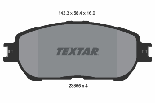 TEXTAR 2385501 Fren Sistemleri Fren Balatası - TOYOTA CAMRY Sedan (_V3_) uyumlu
