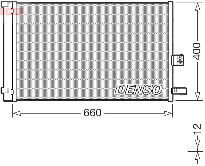 DENSO DCN05037 İklimlendirme Sistemi Klima Radyatörü - BMW X3 (G01, F97, G08) uyumlu