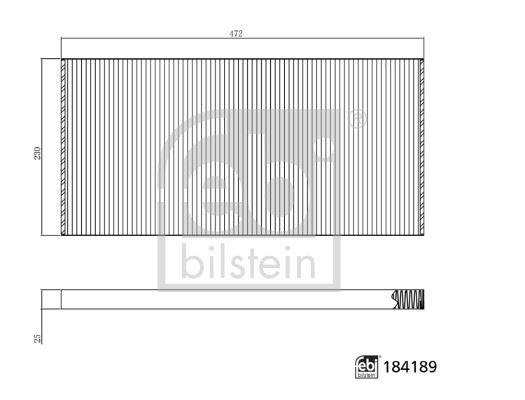 FEBI BILSTEIN 184189 İklimlendirme Sistemi Polen Filtresi - MERCEDES-BENZ CAPACITY uyumlu