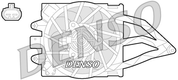 DENSO DER09057 Soğutma Sistemi Fan - FIAT PANDA (169_) uyumlu